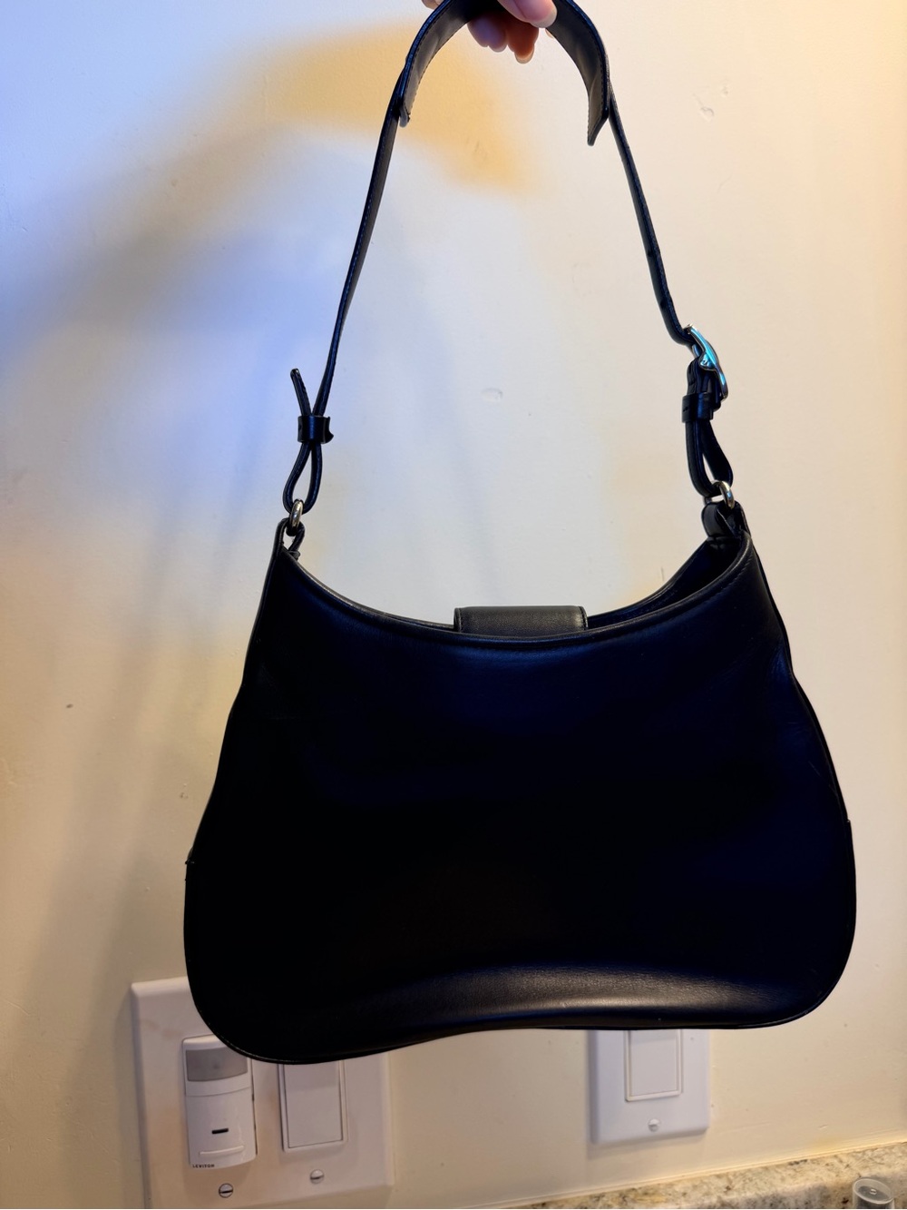 Coach Penelope 8134 Black Leather Shoulder Bag - Picture 3 of 15